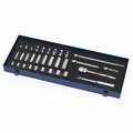 Williams Socket/Tool Set, 32 Pieces, 12-Point, 3/8 Inch Dr JHWWSB-32FTB